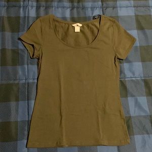 Basic H&M Army green shirt